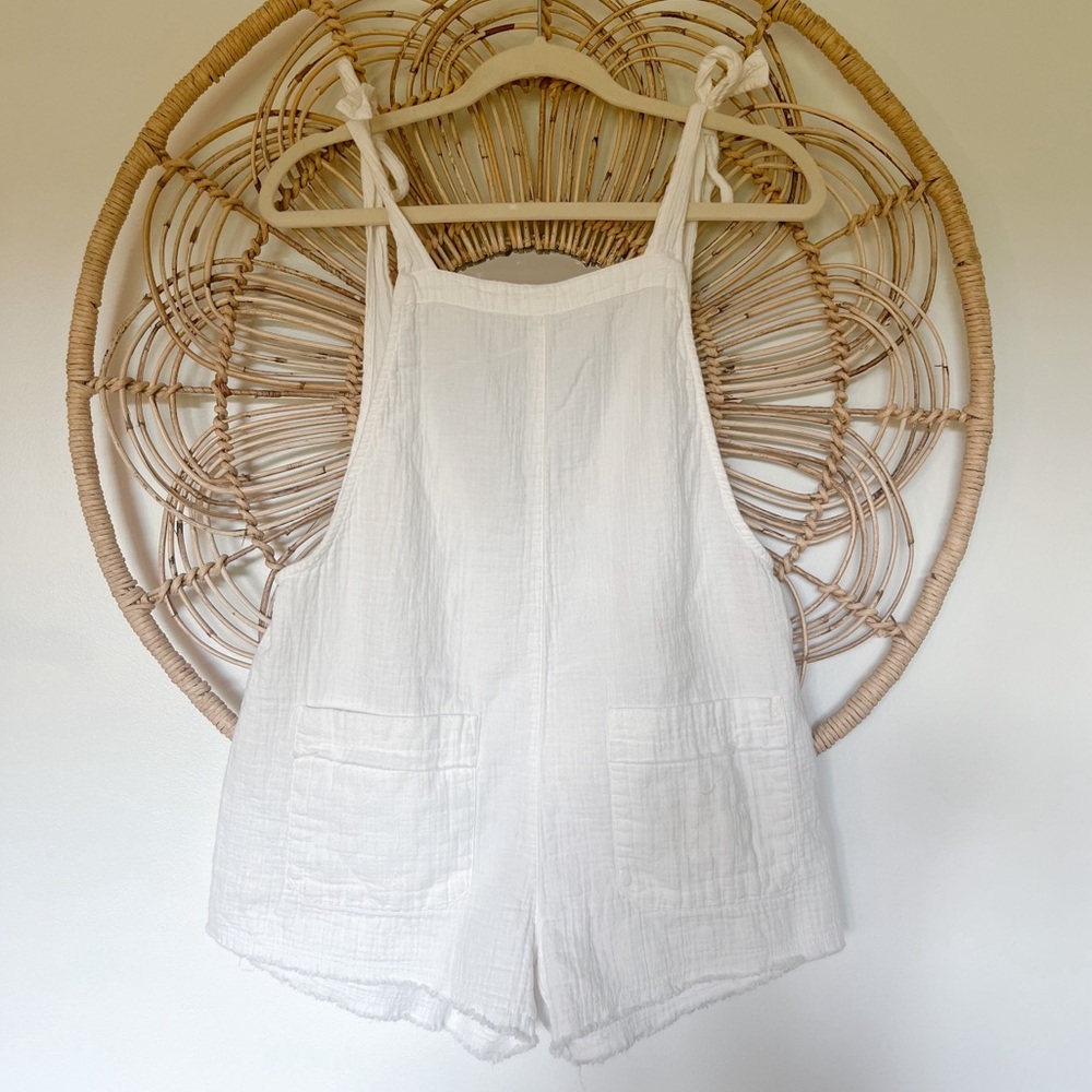 Billabong Gauzy Cotton Overalls Swim Coverup